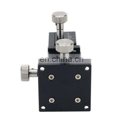 LWD4040 XYZ 40x40mm Trimming Platform Dovetail Manual Sliding Table For CCD Position Lab Optical photo-5