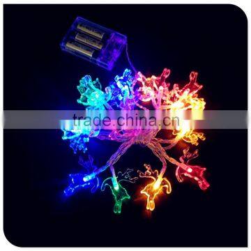 20L Red , Yellow & Blue , Green Colors Christmas Battery Light With Deer Led Covers photo-3