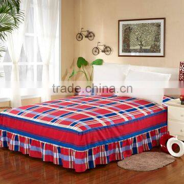 popular king queen single size cotton colorful adult bedding sets hotel bed skirt