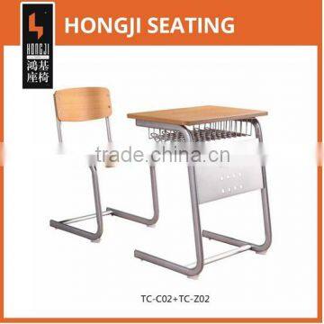 primary school furniture classroom desk and chair TC-C02+TC-Z02-L