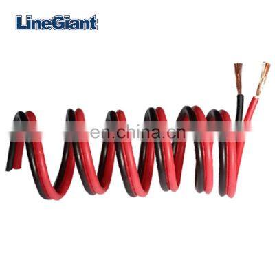 Red and black flat ribbon loudspeaker Speaker cable audio cable 100 meter per roll