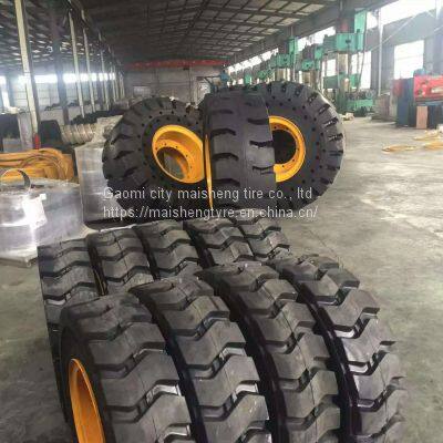 30 Forklift Semi-solid Tyre 17.5-25 L-5 Nylon Inflatable Loader Tyre L-5 Puncture Resistance
