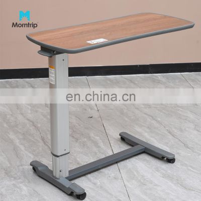 Hot Selling Fast Delivery Durable Hospital Furniture Adjustable Height Movable Over Bed Table For Patient Dining