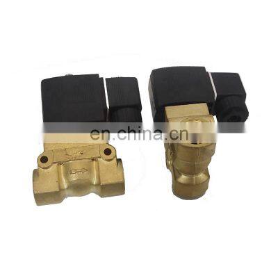 high quality brass electronic solenoid valve 1089062114 solenoid control valves for Screw air compressor valve parts