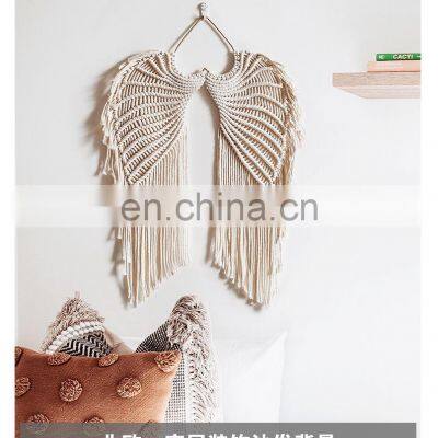 Factory Price Eagle For Roof Wall Hanging Led Light Macrame And Woven Angel Wings Hanging Decor For Room