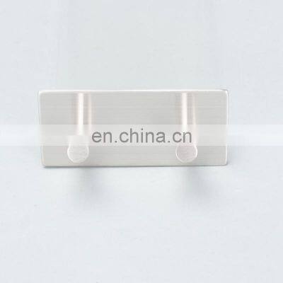 Direct Factory Supply Customized Logo Stainless Steel Kitchen Wall Hanger Bathroom Wall Mounted Double Hooks For Hanging photo-4