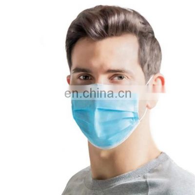 Manufacturer Non Woven Medical 3Ply Earloop Mouth Mask 3 Layer