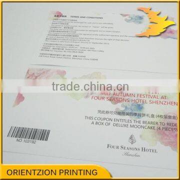 Anti Tamper Ticket, Variable Data, Bar Code Ticket, Gift Vouchers, Food Vouchers. photo-3