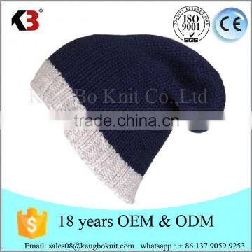 2016 Wholesale acrylic knit custom beanie design your own logo