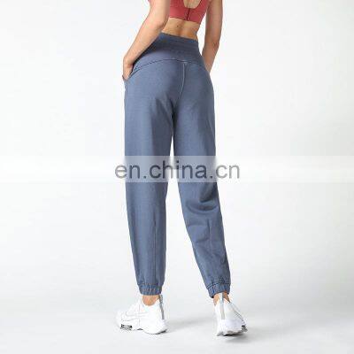 New Arrival Loose Casual Unisex Jogger Pants High Waist Cotton Running Exercise Wear Trousers Women Sports Cargo Jogger Pants photo-4