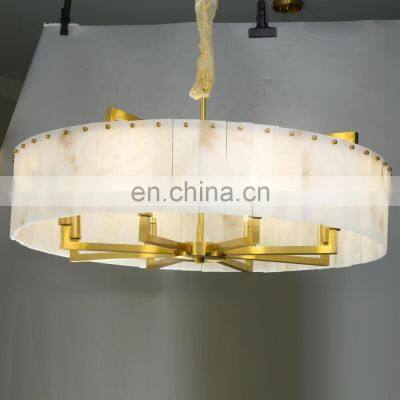 Zhongshan marble chandeliers for living room dining room classic alabaster chandelier lamp