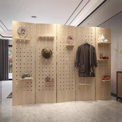 Chinese Style 5 Panel Wooden Room Partition Room Divider Design