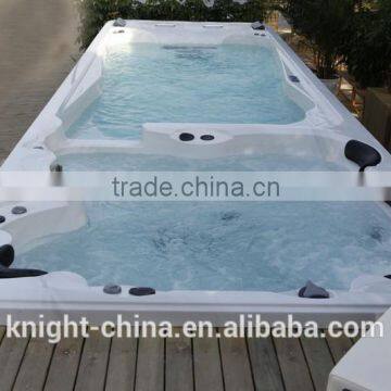 7.5m garden Swim Pool with Balboa BP, spatouch, microsilk & CE, SAA, ROSH approval massage luxury swim spa