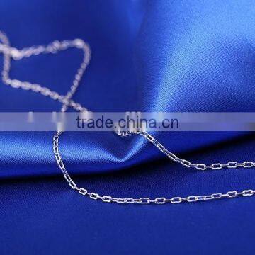 Wholesale Fashion Jewelry Rhodium Plated Cheap Cable Chain Necklace photo-5
