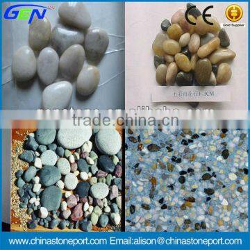 Different Colors Pebble Stone For Floor