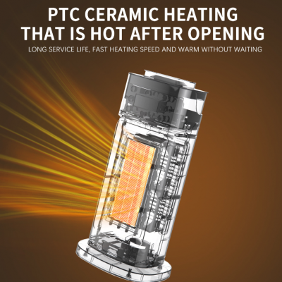 Warm Air Fan/3D Flame Humidifier/Vertical Shaking Remote Control Rapid Heating PTC Electric Heater（Wechat:13510231336） photo-3