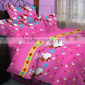 children bedding set, one quilt cover, one coverlet, two pillowslips 4 pcs,kids cartoon design