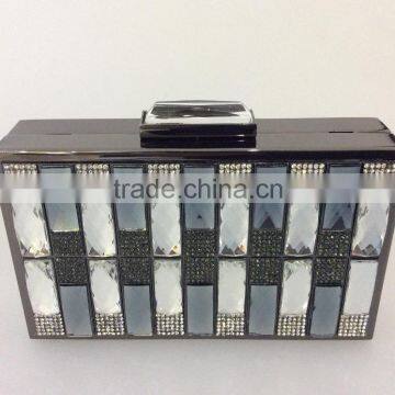 Synthesised Crystal Evening Clutch Bags, Uniquel Design and Optional Color photo-2