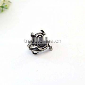 Stainless Steel Big Eye Snake Ring Men's Punk Rock Jewelry Ring photo-2