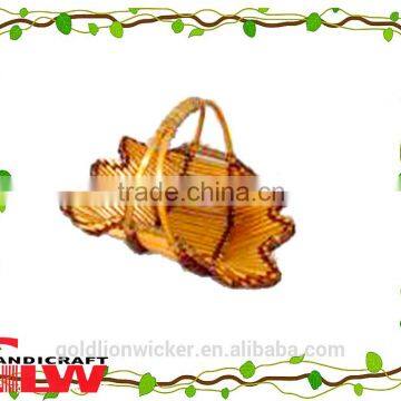 1 piece willow basket with handle,butterfly shape basket fruit basket,wicker baskets