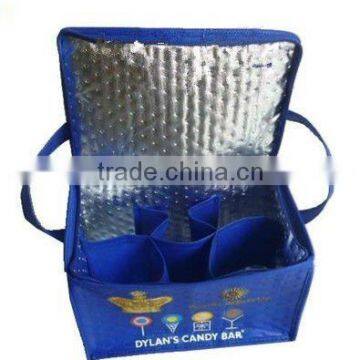 Non Woven insulated beer can cooler bag wine solar cooler box
