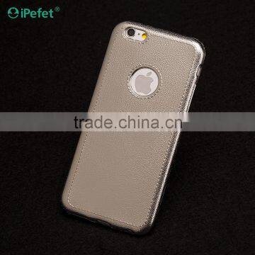 Electroplating Ultra Thin Glossy Soft TPU Back Case For iPhone 6 6s