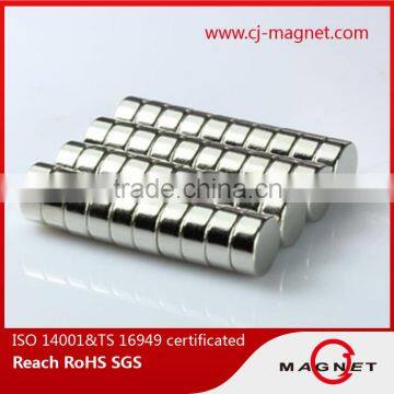 N50 TS16949 disc neodymium magnet with coating nickel manufactuer in Zhejiang China