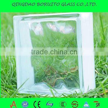 Hot on sale 190*190*80mm clear cloudy bricks glass,glass block