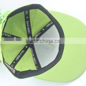 Latest Cute Elephant Embroideried Flat Brim Children Kids Cricket Cap