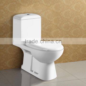 White Glazed China Floor Mounted Wash Down Toilet photo-3