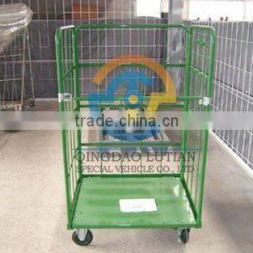 rolling cart, rolling cage cart, industrial rolling cart, warehouse rolling cart