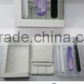 TW2137 Hot selling 3pcs volume lash tweezers set with eyebrow knife