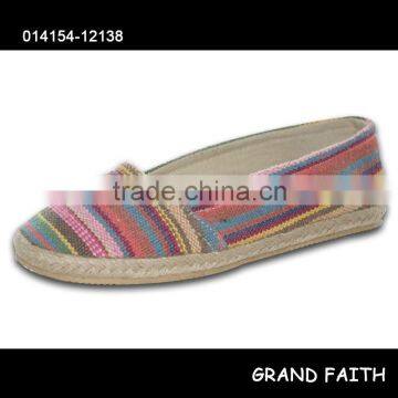 Ladies' Colorful Flat Espadrille