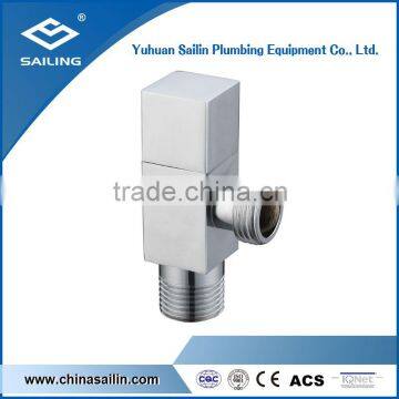 Brass chrome forged angle valve with brass handle