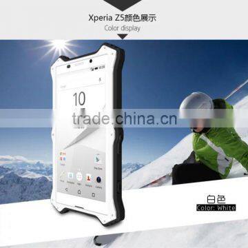 Love Mei MK2 Series Metal Aluminum Phone Cases Cover Flip Leather Shockproof Case For Sony Xperia Z5 TB-0152 photo-5