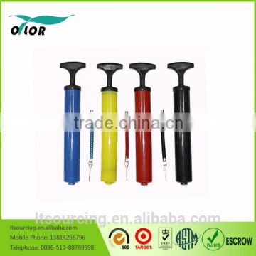 Colorful and cheap ball equipments Promotional Manual Air Pumps