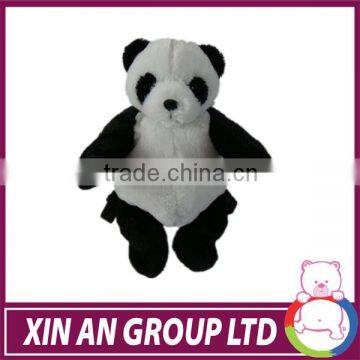 Custom Fashionable kids School plush panda backpack