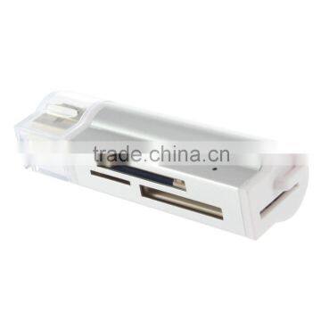 Portable Universal Mini All in One USB 2.0 Multi Memory Card Reader for TF M2 MMC MS Pro Duo White Wholesale photo-3