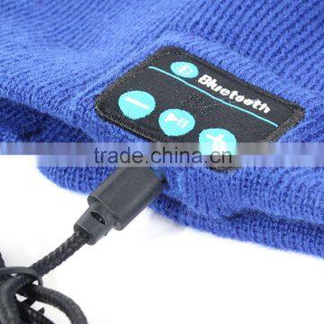 Soft Warm Beanie Hat Wireless Bluetooth Smart Cap BT Headset Headphone Speaker Mic Bluetooth Hat photo-6