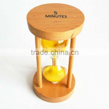 Hourglass 5 Minutes with Wooden Frame