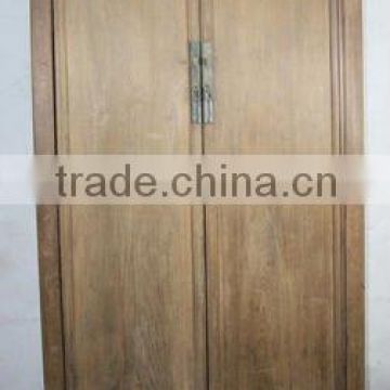 Antique Chinese Natural Wood Large Wardrobe