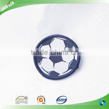 Woven soccer iron on patches wholesale custom patch