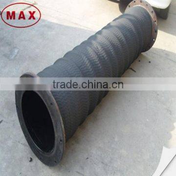 High pressure flexible dredging suction hose with fixed flanges price