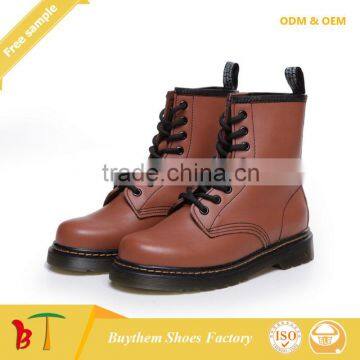 Full Grain Leather Marten Boots Hiking Ankle Boots for Girls Ladies