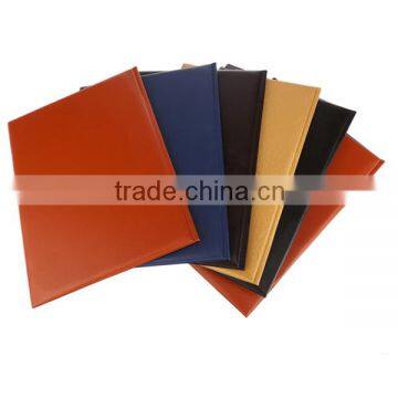 2015 High Quality Low Price Colorful Handmade A4 Leather Certificate Folder, Matric Certificate