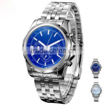 high quality chronograph men's watches, luxury stainless steel watch, water resistant Japan movement watch