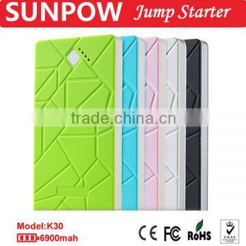 SUNPOW 2015 new products portable mini 6900mah jump starter