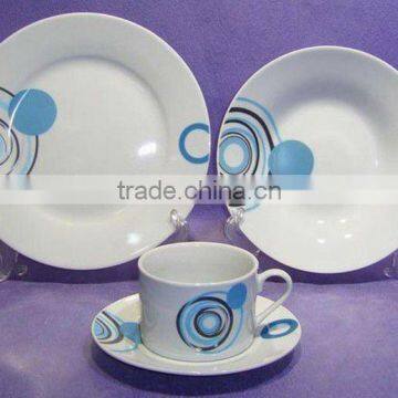 round ceramic dinner sets