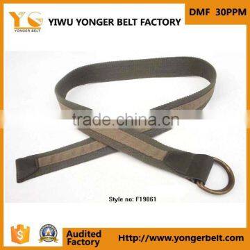 Mens Leather Rubber Jean Belt photo-1