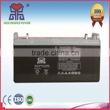 12V100AH vrla battery for the solar DC fan with With Rich Professional Experience